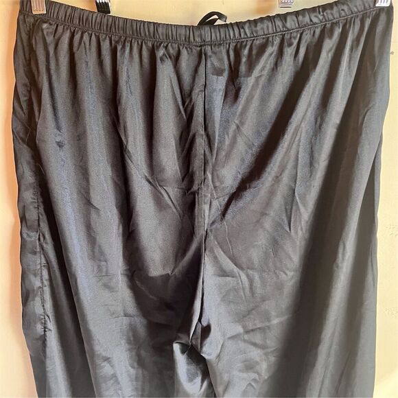 BB Dakota Women's Size 2XL Black Open Wide Leg Pants Elastic Waistband Flowy - Picture 6 of 8